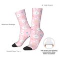 thumbnail image 4 of Rateoe Easter Cute Rabbit for Women Casual Calf Socks - Cute Crew Socks - Thin Soft Above Ankle Socks Size 5-11, 4 of 6