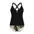 thumbnail image 5 of Atogsazn Summer Tankini Swimsuit for Women Tummy Control 2 Piece Bathing Suit V Neck Top Shorts Swimwear Outfit White XXL Fashion, 5 of 7