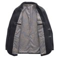 thumbnail image 4 of Chaqueta de hombre delgada, para jóvenes y de mediana edad, elegante, ajustada, para primavera y otoño, chaqueta vaquera informal de negocios., 4 of 5