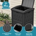 thumbnail image 4 of Uforic 32 Gallon Outdoor Trash Can, Waterproof Resin Garbage Bin with Lid & Drip Tray for Porch Backyard Patio, Black, 4 of 10
