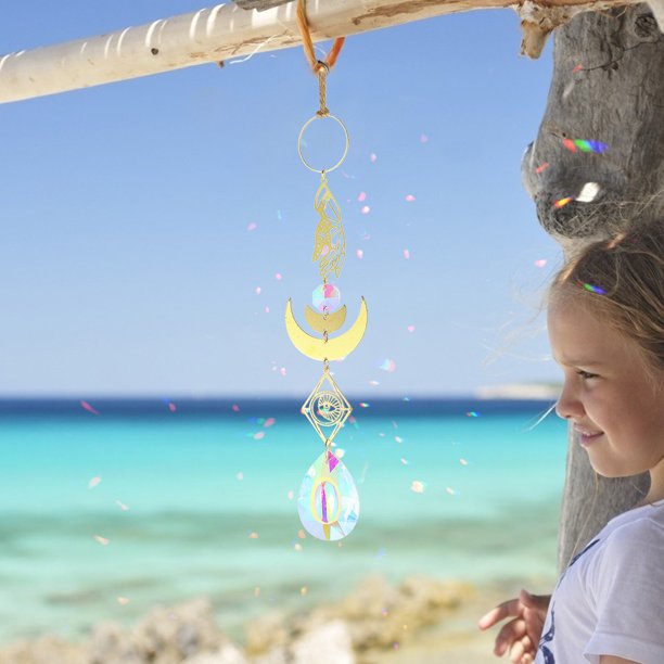 Crystal Light Catcher Garden Ornaments Prism Wind Chimes para regalos de amigos de la familia Hugtrwg Para estrenar