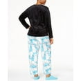 thumbnail image 3 of HUE Womens Plus Size Sueded Fleece Top And Pants With Socks 3 Piece, 3 of 3