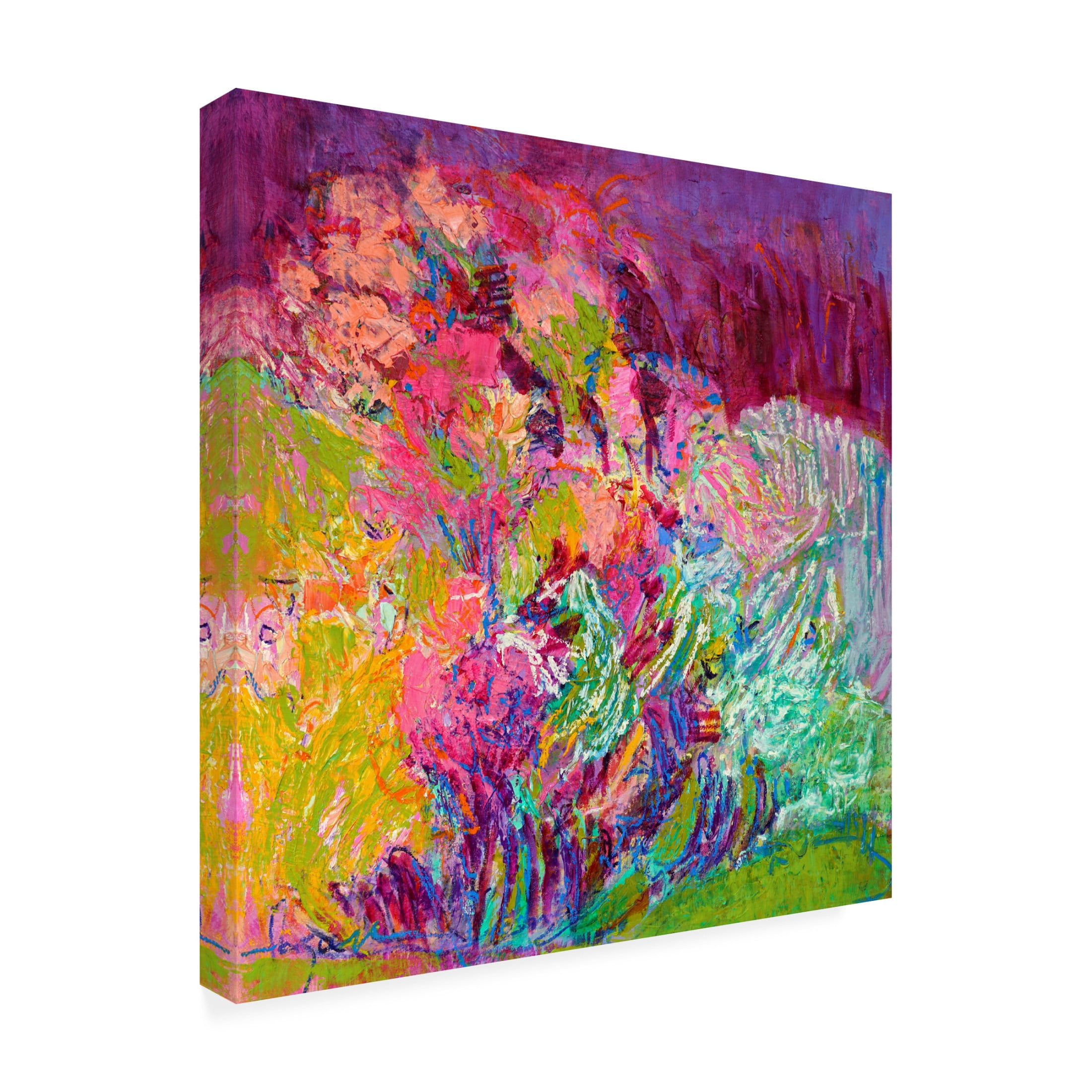 Canvas Wall Art - Dorothy Fagan 'Amonggreenpastures' Wall Art for Living Room, Bedroom, or Office Décor by Trademark Fine Art - 24 x 24 Inches