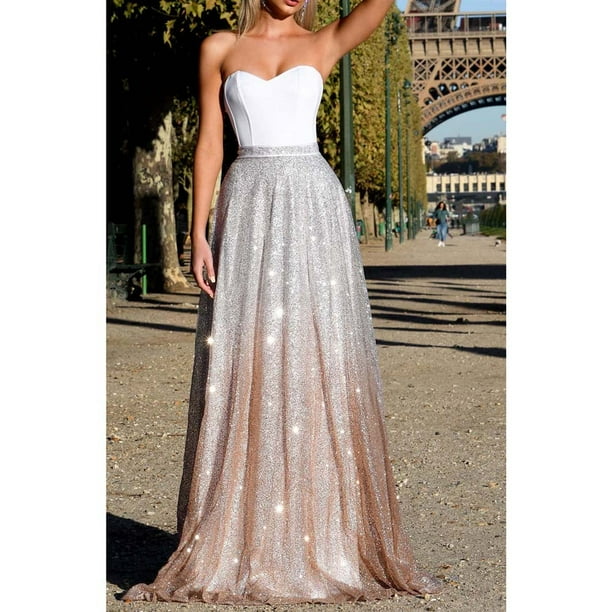 Sexy white evening dress sale