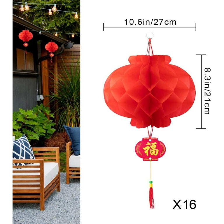 40PCS 2024 Chinese New Year Decorations,Lunar New Year Decor Red