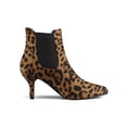thumbnail image 3 of BLISSFUL STEP Women's Slip on Chelsea Heels Ankle Boots Leopard 5.5, 3 of 8