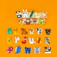 thumbnail image 3 of HI-REEKE Letter Building Block Set Animal Letters Building Kit Plastic Toy Gift for Kid Multicolor, 3 of 7