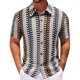 thumbnail image 1 of Camisas de Verano Casuales de los Hombres Cuello Cuadrado de Terciopelo de Oro Manga Corta, Botón de Color Sólido para las Vacaciones en la Playa, Estilo Casual con Pantalones O Pantalones Cortos, 1 of 8
