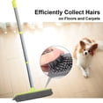 thumbnail image 2 of 1pc, Broom With Scraper For Carpet Pet Hair Remover, Long Handle Fur Removal, 2 of 5