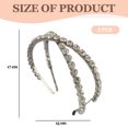 thumbnail image 4 of 1 Uds. Diadema decorativa con diamantes de imitación de aleación vintage cruzada recortada, 4 of 7