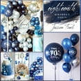 thumbnail image 6 of Blue and Silver 70th Birthday Decoration for Men Women, Navy Blue Silver 70th Balloon Birthday Party Decorations, 70th Happy Birthday Banner, Number 70 Balloons for 70th Birthday Party Decorations, 6 of 7