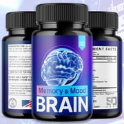 Memory and Mood Brain Advanced Formula Brain Support Pills Maximum Strength Supplement 180 Capsules