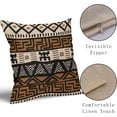 thumbnail image 4 of African Print Pillow Covers 20x20 Inch Set of 2, Brown Black Ethnic Style Boho Decorative Throw Pillow Cases Modern Cushion Covers Bohemian Decoration Gift Farmhouse Sofa Couch Bed Decor, 4 of 6