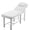 Style 1 -White＋3, variant on DIANJIE  Black Professional Massage Table with Adjustable Backrest Removable Headrest Under Storage Shelf & Memory Foam PU Leather Salon Bed