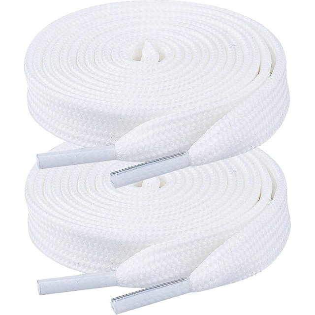 BRILLAR Cordones planos de repuesto duraderos de 10 mm para zapatos deportivos y de vestir (2 pares)