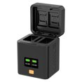 thumbnail image 1 of Dmw-blk22 Camera Battery Charging Case for DMW-BLK22 Batteries 2-slot Battery Charger with Card Slots OLED Screen PD Fast Charging Box Compatible with  Lumix S5 S5II GH6, 1 of 7