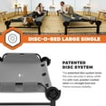 thumbnail image 3 of Disc-O-Bed Single Cot, Portable Sleep Solution for Tents & Cabins, Grey, Large, 3 of 11