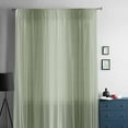 thumbnail image 5 of Sage Green Ombre Semi Sheer Curtains Drapes for Living Room,Bedroom,French Doors Window 108 Inches Long,Modern Abstract Art Farmhouse Gradient Rod Pocket Chiffon Curtain Drapery Voile Drape Panel, 5 of 6