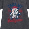 thumbnail image 2 of Instant Message - Take Me To The Ballgame - Girls Ss Fleece Dress, 2 of 5