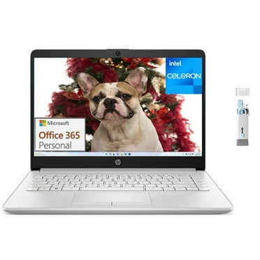 HP 14" Laptop for Business and Student, 4GB RAM, 64GB eMMC, Intel N4120 Quad-Core Processor, 1-Year Office 365, Windows 11 Home in S Mode, Silver