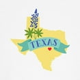 thumbnail image 3 of CafePress - Texas State Outline Bluebonnet Flower Baseball Jer - Kids Cotton Baseball Jersey, 3/4 Sleeve Shirt, 3 of 4