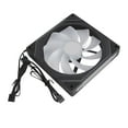 thumbnail image 1 of CPU Fan 140mm ARGB Chassis Fan, 4pin PWM Silent Computer Cooler Fan 650 To 1850RPM, RGB Motherboard Sync Computer PC Cooling Fans, 1 of 8