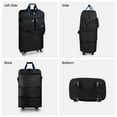 thumbnail image 4 of 30" Expandable Foldable Luggage Bag,Collapsible Suitcases with Wheels,Lightweight Rolling Duffle Bag for Travel, Moving, Home Storage, Blue/Trim, MEX, 4 of 10