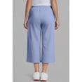 thumbnail image 2 of Ellos Plus Size Wide Leg Cropped French Terry Sweatpants, 2 of 2