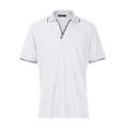 thumbnail image 4 of Men's Golf Shirt Casual Sports V Neck Ribbed Collar Short Sleeve Fashion Casual Solid Color Plain Spring & Summer Regular Fit M, 4 of 5