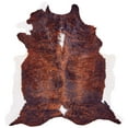 thumbnail image 3 of 4' X 5' Brown and White Cowhide Animal Print Power Loom Area Rug, 3 of 8