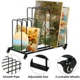 thumbnail image 4 of IAJXWI Large Art Canvas Storage Rack 33.5 x 17.3 x 27in, Adjustable Art Drying Painting Rack with Wheels, for Canvas Posters Prints Panels, Metal, 4 of 12