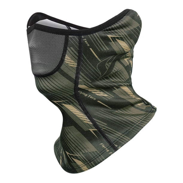 MÁS MÁSCHA de INVIERNO MÁS MÁSCULEN CUBIERTA TRANSPLETLE CUBIERTE COLOR Camuflaje de línea Baoblaze Cubierta de media cara