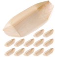 thumbnail image 2 of Bandejas de Madera Desechables PENGJTMXG 100 Piezas para Sushi y Aperitivos, 2 of 4