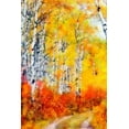 thumbnail image 2 of Greene, Taylor 11x14 Gold Ornate Wood Framed with Double Matting Museum Art Print Titled - The Path, 2 of 4