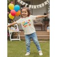 thumbnail image 4 of BemeyourBBs Birthday T shirts for Kids Boy Girl 1 2 3 4 Years Old Birthday Outfits Letter Cake Balloon Print Short Sleeve Round Neck Casual Tops Summer Clothes, 4 of 9