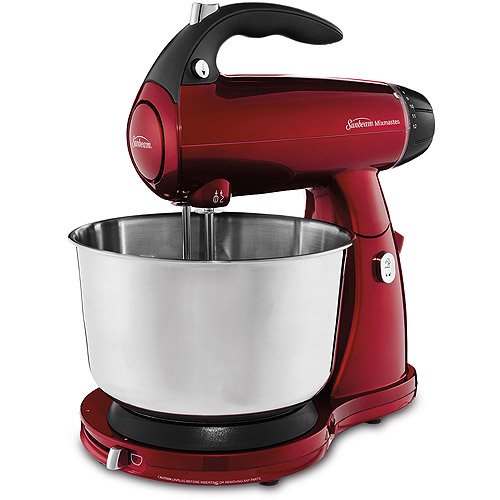 Sunbeam Mixmaster 4 Qt Stand Mixer Red Walmart Com Walmart Com