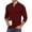 Wine Red, variant on HAOMEIL Men's Polo Shirts Muscle V Neck T-Shirts Long Sleeve Slim Fit Polo Shirts for Men