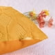 thumbnail image 4 of Funda de cojín decorativa de felpa corta REGALWOVEN, juego de 2 para sala de estar, color cúrcuma, 18" x 18", 4 of 6