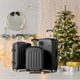 thumbnail image 2 of Zimtown Hardside Lightweight Spinner Black 3 Piece Luggage Set with TSA Lock, 2 of 9