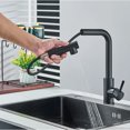 thumbnail image 5 of Free Shipping Black Pull Out Kitchen Sink Faucet Two Model Stream Sprayer Nozzle Stainless Steel Hot Cold Wate Mixer Tap Deck, 5 of 5