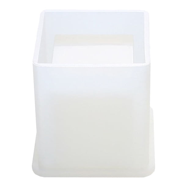 Molde cuadrado de silicona para hacer fondant, molde de epoxi de cristal para hacer pasteles, para hacer bolígrafos y hornear.