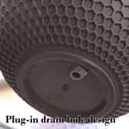 thumbnail image 5 of Honeycomb Hanging Planter Basket with Drainage Plug - Weather Resistant for Indoor Outdoor Balcony Patio Window Plants Herbs Flowers, 5 of 7