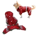 thumbnail image 2 of Pet Rain Jacket Pet Raincoat Jacket Cat Dog Hood Rain Coat Reflective Jumpsuit Apparel Dog Cape Slicker, 2 of 8