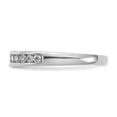 thumbnail image 3 of 14K White Gold Diamond, Lab Grown Round Ring Band Diamond VS SI, D E F, 1 3ct Channel , Size 5, 3 of 6