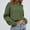 Green, variant on VISALY Turtleneck Sweatshirt Crochet Sweaters O Neck Top Long Sleeve Sweatshirt Solid Color Casual Thick Pullover Knit Sweaters Comfy Pullovers Womens Hoodies Pullover Basic Sweatshirt Black L