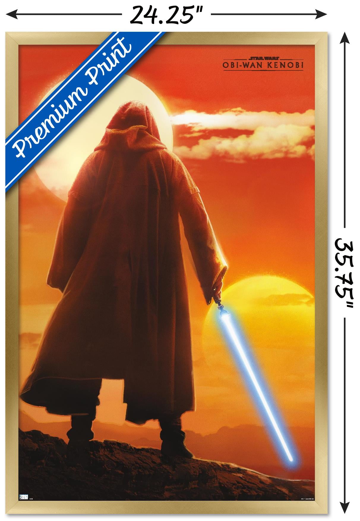 Star Wars: Obi-Wan Kenobi - Two Suns Wall Poster, 22.375" x 34" Framed