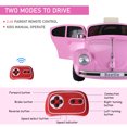 thumbnail image 6 of Aosom Licensed Volkswagen Beetle Electric Kids Ride-On Car 6V Battery Powered Toy with Remote Control Music Horn Lights MP3 for 3-6 Years Old Pink, 6 of 10