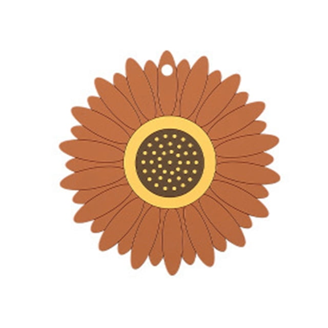 Sunflower Hot Pot Holder Pan Pad Cup Coaster Silicone Table Mat Heat Resistant