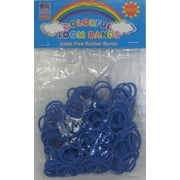 Colorful Loom Bands Mix 300 Bands With Clips - Blue