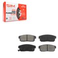 thumbnail image 1 of SIM Rear Semi-Metallic Disc Brake Pads SIM-900 for Car Nissan Sentra Mazda RX-8 Maxima INFINITI I35 I30 G20, 1 of 8